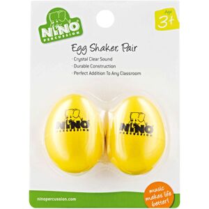 Nino by Meinl NINO540Y-2 Percussion Plastic Egg Shaker Pair Yellow Nino by Meinl NINO540Y-2 Percussion Plastic Egg Shaker Pair Yellow