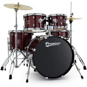 Premier Revolution 20" 5pc Drum Kit Red Sparkle Premier Revolution 20" 5pc Drum Kit Red Sparkle