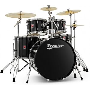 Premier Revolution 22" 5pc Drum Kit Bundle Black Premier Revolution 22" 5pc Drum Kit Bundle Black