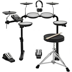 Gear4Music VISIONDRUM Electronic Drum Kit with Stool and Headphones Gear4Music VISIONDRUM Electronic Drum Kit with Stool and Headphones