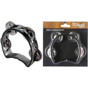 Stagg Plastic Mini Tambourine Black Stagg Plastic Mini Tambourine Black
