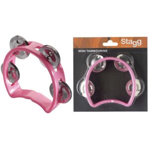 Stagg Plastic Mini Tambourine Pink Stagg Plastic Mini Tambourine Pink