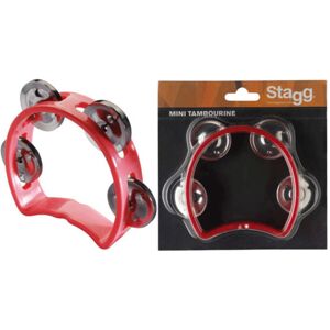 Stagg Plastic Mini Tambourine Red Stagg Plastic Mini Tambourine Red
