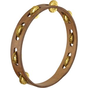 Meinl Vintage 1 Row Wood Tambourine Walnut Brown Meinl Vintage 1 Row Wood Tambourine Walnut Brown