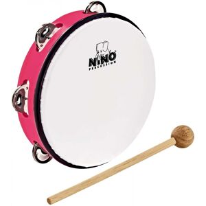 Nino by Meinl 8" ABS Tambourine Strawberry Pink Nino by Meinl 8" ABS Tambourine Strawberry Pink