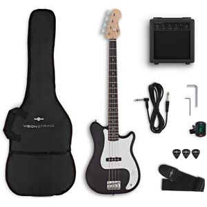 Gear4Music VISIONSTRING Bass Guitar Pack Black Gear4Music VISIONSTRING Bass Guitar Pack Black