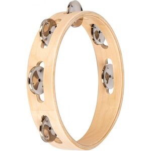 Nino by Meinl 8" Wood Tambourine 1 row Nino by Meinl 8" Wood Tambourine 1 row