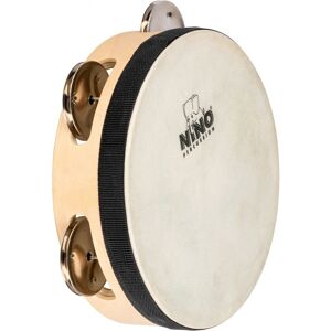 Nino by Meinl 6" Headed Wood Tambourine 1 row Nino by Meinl 6" Headed Wood Tambourine 1 row
