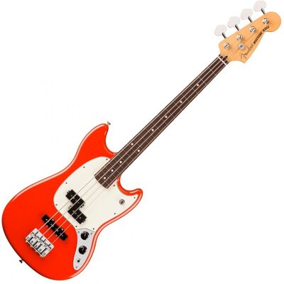 Fender Player II Mustang Bass PJ RW Coral Red Fender Player II Mustang Bass PJ RW Coral Red