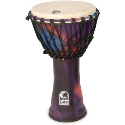 Toca Percussion Toca 12" Djembe Freestyle Rope Tuned Woodstock Purple Toca Percussion Toca 12" Djembe Freestyle Rope Tuned Woodstock Purple
