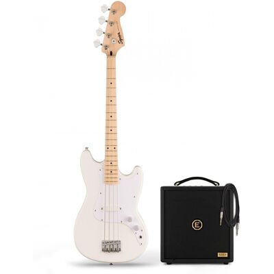 Squier Sonic Bronco Bass Arctic White & Eden Orbiter 8 Bass Combo Amp Squier Sonic Bronco Bass Arctic White & Eden Orbiter 8 Bass Combo Amp