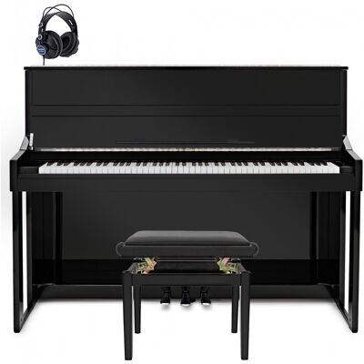 G4M Sonori High Top Digital Piano Polished Ebony Custom Bundle G4M Sonori High Top Digital Piano Polished Ebony Custom Bundle