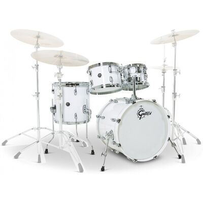 Gretsch Renown Maple 20 4pc Shell Pack Piano White Gretsch Renown Maple 20 4pc Shell Pack Piano White