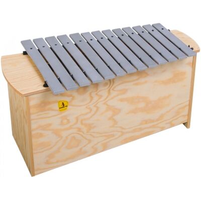 Studio 49 Series 1000 Aluminium 16 Note Diatonic Bass Metallophone With Mallets Studio 49 Series 1000 Aluminium 16 Note Diatonic Bass Metallophone With Mallets