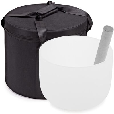Gear4music Life 9" Crystal Singing Bowl with Carry Bag 432Hz Note F Gear4music Life 9" Crystal Singing Bowl with Carry Bag 432Hz Note F