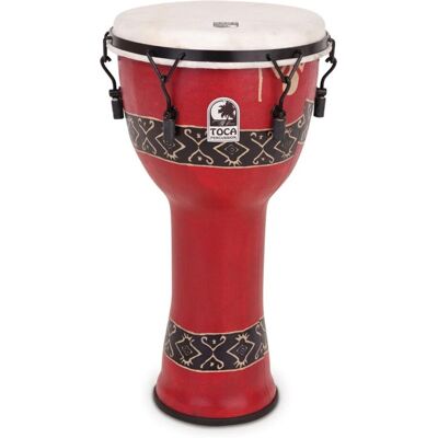 Toca Percussion Toca 12" Djembe Freestyle Mechanically Tuned. Bali Red Toca Percussion Toca 12" Djembe Freestyle Mechanically Tuned. Bali Red