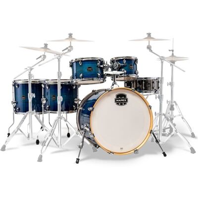 Mapex Armory 22 LA Fusion 6pc Shell Pack Blue Wave Burst Mapex Armory 22 LA Fusion 6pc Shell Pack Blue Wave Burst