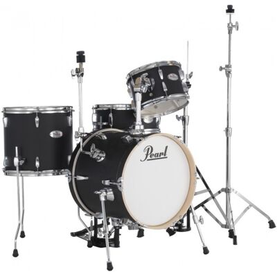Pearl Midtown 4pc Compact Set incl. Hardware Matte Black Pearl Midtown 4pc Compact Set incl. Hardware Matte Black