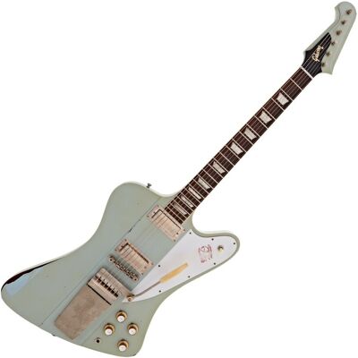 Gibson Custom 1963 Firebird V Maestro Vibrola Heavy Aged Antique Frost Blue #403303 Gibson Custom 1963 Firebird V Maestro Vibrola Heavy Aged Antique Frost Blue #403303