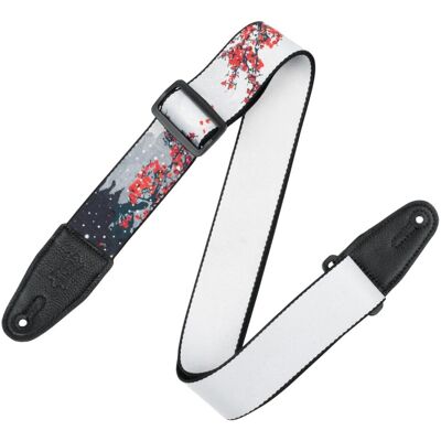 Levys Nature Series 2" Polyester Guitar Strap Cherry Blossoms Levys Nature Series 2" Polyester Guitar Strap Cherry Blossoms