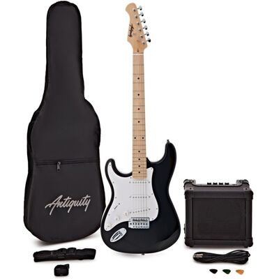 Antiquity ST1 Left Handed Guitar & Amp Pack Black Antiquity ST1 Left Handed Guitar & Amp Pack Black