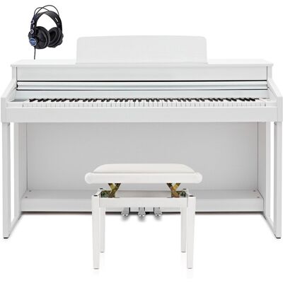 G4M Sonori Low Top Digital Piano Satin White Custom Bundle G4M Sonori Low Top Digital Piano Satin White Custom Bundle