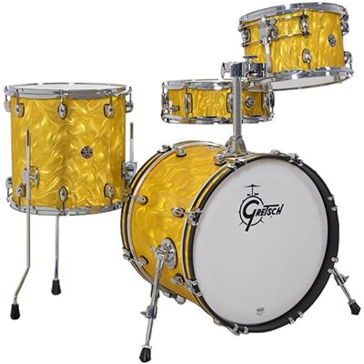 Gretsch Catalina Club 18 Shell Pack With Snare Yellow Satin Flame Gretsch Catalina Club 18 Shell Pack With Snare Yellow Satin Flame