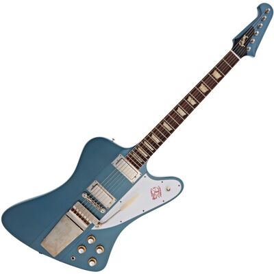 Gibson Custom 1963 Firebird V Maestro Vibrola Ultra Light Aged Pelham Blue #402583 Gibson Custom 1963 Firebird V Maestro Vibrola Ultra Light Aged Pelham Blue #402583