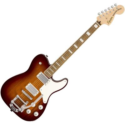 Squier Paranormal Troublemaker Telecaster Deluxe Bigsby Honey Sunburst Squier Paranormal Troublemaker Telecaster Deluxe Bigsby Honey Sunburst