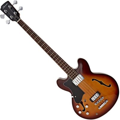 Hartwood Revival Left Handed Bass Guitar Sunburst Hartwood Revival Left Handed Bass Guitar Sunburst