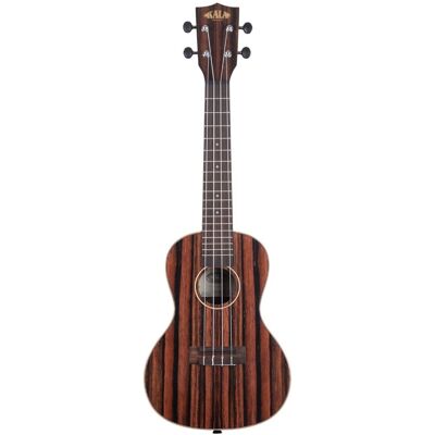 Kala KA-EBY-C Striped Ebony Acoustic Concert Ukulele Satin Kala KA-EBY-C Striped Ebony Acoustic Concert Ukulele Satin