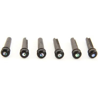 Taylor 80110 Bridge Pins Ebony w/Abalone Dots Taylor 80110 Bridge Pins Ebony w/Abalone Dots