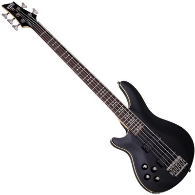 Schecter Omen-5 Left Handed Bass Guitar Black Schecter Omen-5 Left Handed Bass Guitar Black