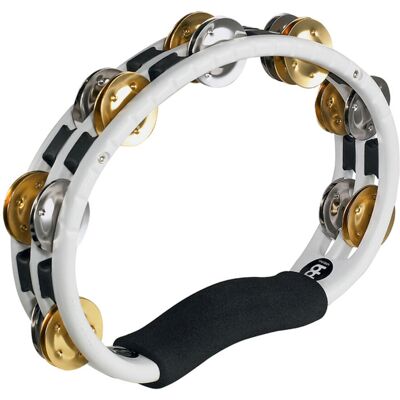 Meinl Percussion ABS Hand Recording Combo Tambourine TMT1M White Meinl Percussion ABS Hand Recording Combo Tambourine TMT1M White