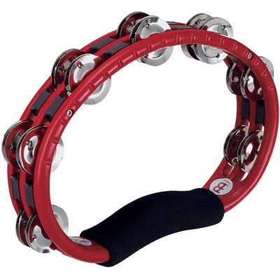 Meinl Percussion ABS Steel Jingle Hand Held Tambourine TMT1R Red Meinl Percussion ABS Steel Jingle Hand Held Tambourine TMT1R Red