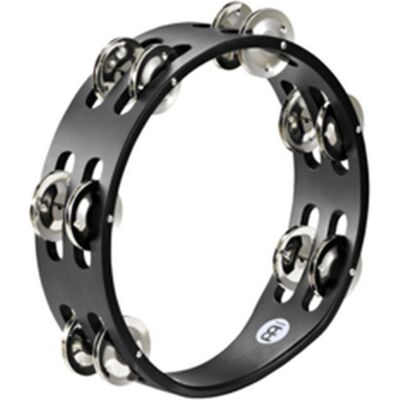 Meinl Percussion 2 Row Compact Tambourine Steel Jingles CTA2SBK Meinl Percussion 2 Row Compact Tambourine Steel Jingles CTA2SBK