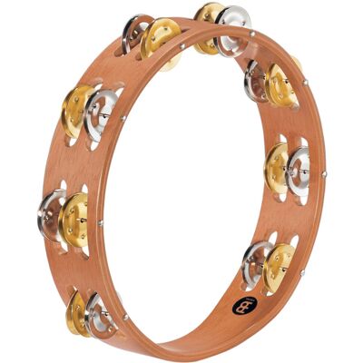 Meinl Percussion Tambourine Dual Alloy Jingles Super Natural TA2MSNT Meinl Percussion Tambourine Dual Alloy Jingles Super Natural TA2MSNT