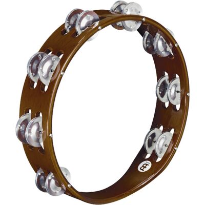 Meinl Percussion Tambourine Aluminum Jingles African Brown TA2AAB Meinl Percussion Tambourine Aluminum Jingles African Brown TA2AAB