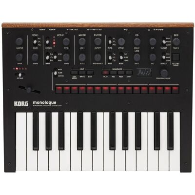 Korg Monologue Analog Synthesizer Black Korg Monologue Analog Synthesizer Black