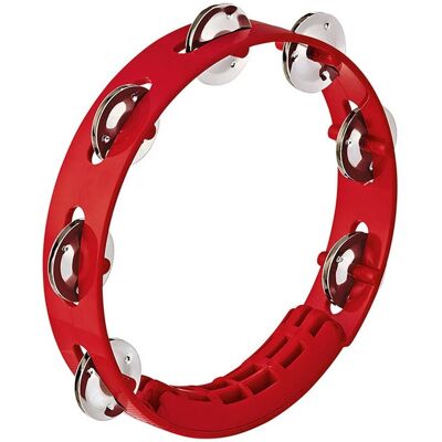 Nino by Meinl 8" ABS Tambourine 1 row Red Nino by Meinl 8" ABS Tambourine 1 row Red