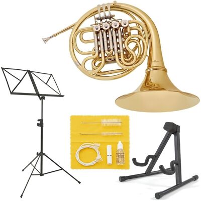 Student Double French Horn Beginner Pack by Gear4music Student Double French Horn Beginner Pack by Gear4music