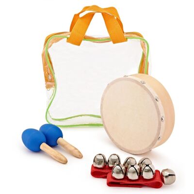 Drum and Jingle 3 Piece Kids Percussion Set by Gear4music Drum and Jingle 3 Piece Kids Percussion Set by Gear4music