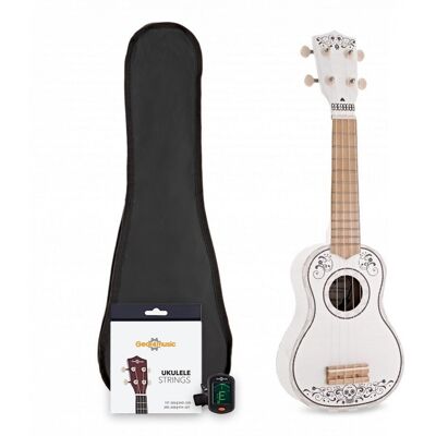 Ukulele Pack by Gear4music Day of the Dead Ukulele Pack by Gear4music Day of the Dead