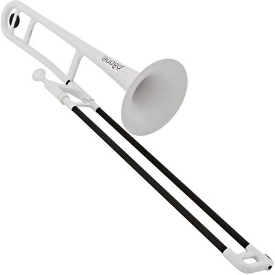 pBone music pBone Plastic Trombone White pBone music pBone Plastic Trombone White