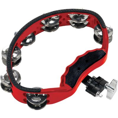 Gon Bops Red Tambourine with Steel Jingles Gon Bops Red Tambourine with Steel Jingles