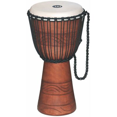 Meinl ADJ2-M+BAG 10" Original African Rope Tuned Wood Djembe - Brown Meinl ADJ2-M+BAG 10" Original African Rope Tuned Wood Djembe - Brown