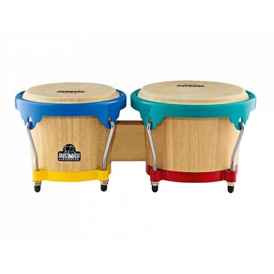 Nino by Meinl 6 1/2" & 7 1/2" Bongos Natural w/Harlekin Hardware Nino by Meinl 6 1/2" & 7 1/2" Bongos Natural w/Harlekin Hardware