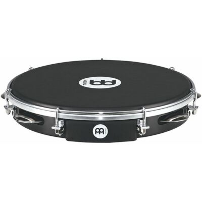 Meinl PA10ABS-BK-NH 10" Traditional ABS Pandeiro Napa Head Black Meinl PA10ABS-BK-NH 10" Traditional ABS Pandeiro Napa Head Black