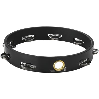 Remo 10 Single Row Headless Tambourine Black Remo 10 Single Row Headless Tambourine Black