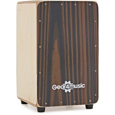 Compact Cajon by Gear4music Ebony Compact Cajon by Gear4music Ebony